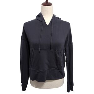 FLX Cropped Sweatshirt Hoodie Navy Blue Women's size Small Kohls